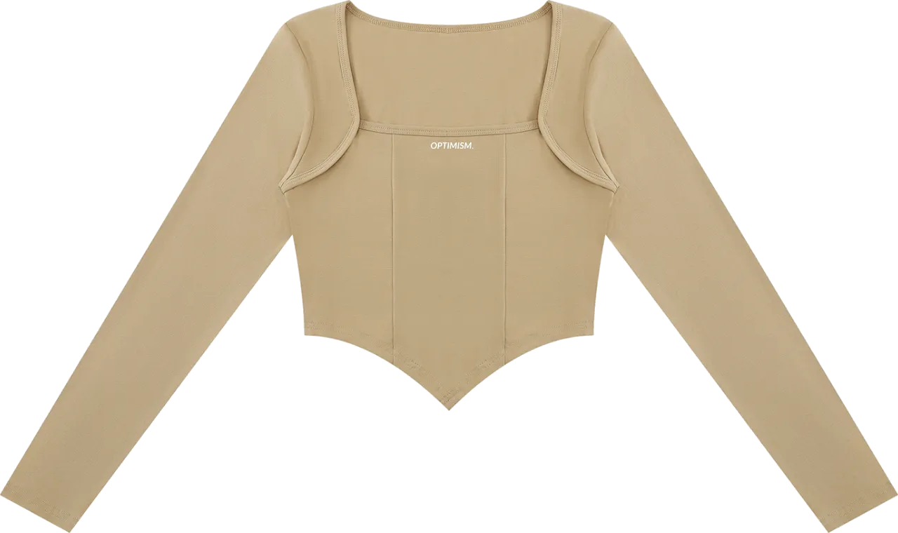 Corset Long-Sleeve — Sand in Sand — view 3 of 4