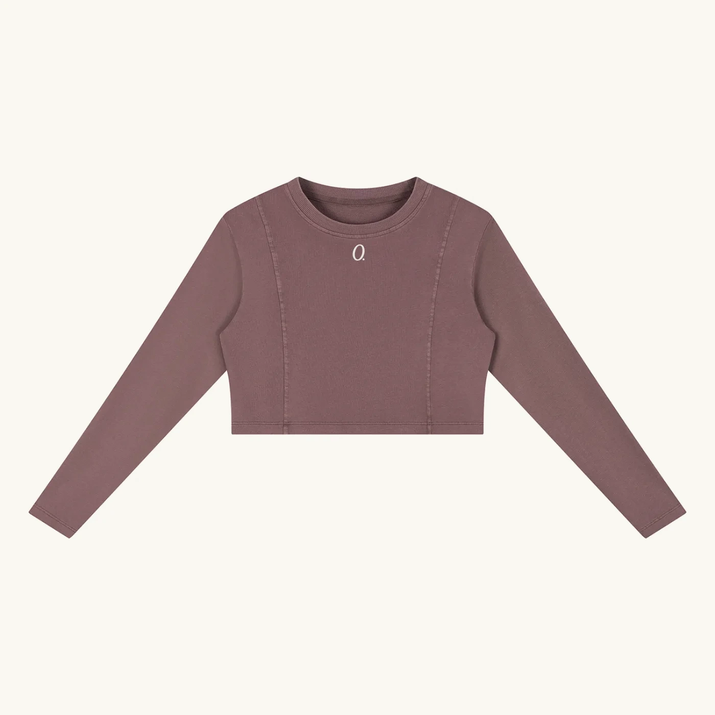 Cropped Long-Sleeve — Mauve