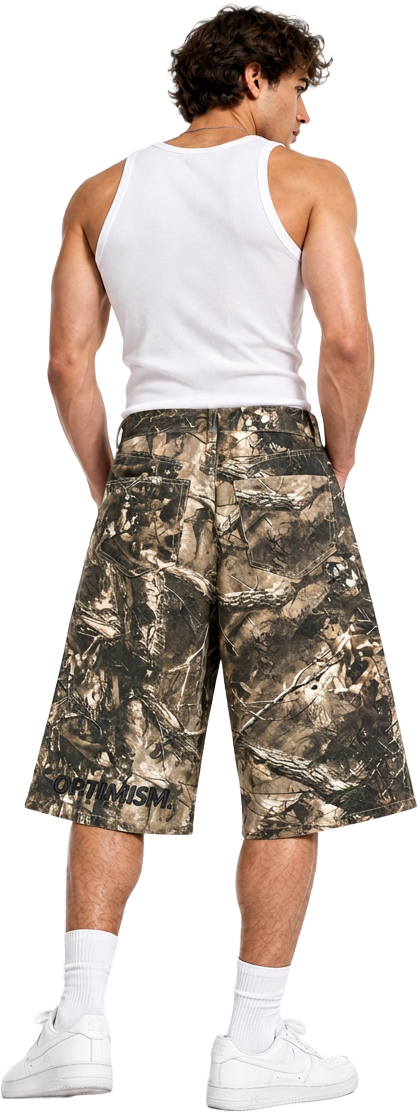 Branch Camo Denim Short in Branch Camo — view 3 of 4