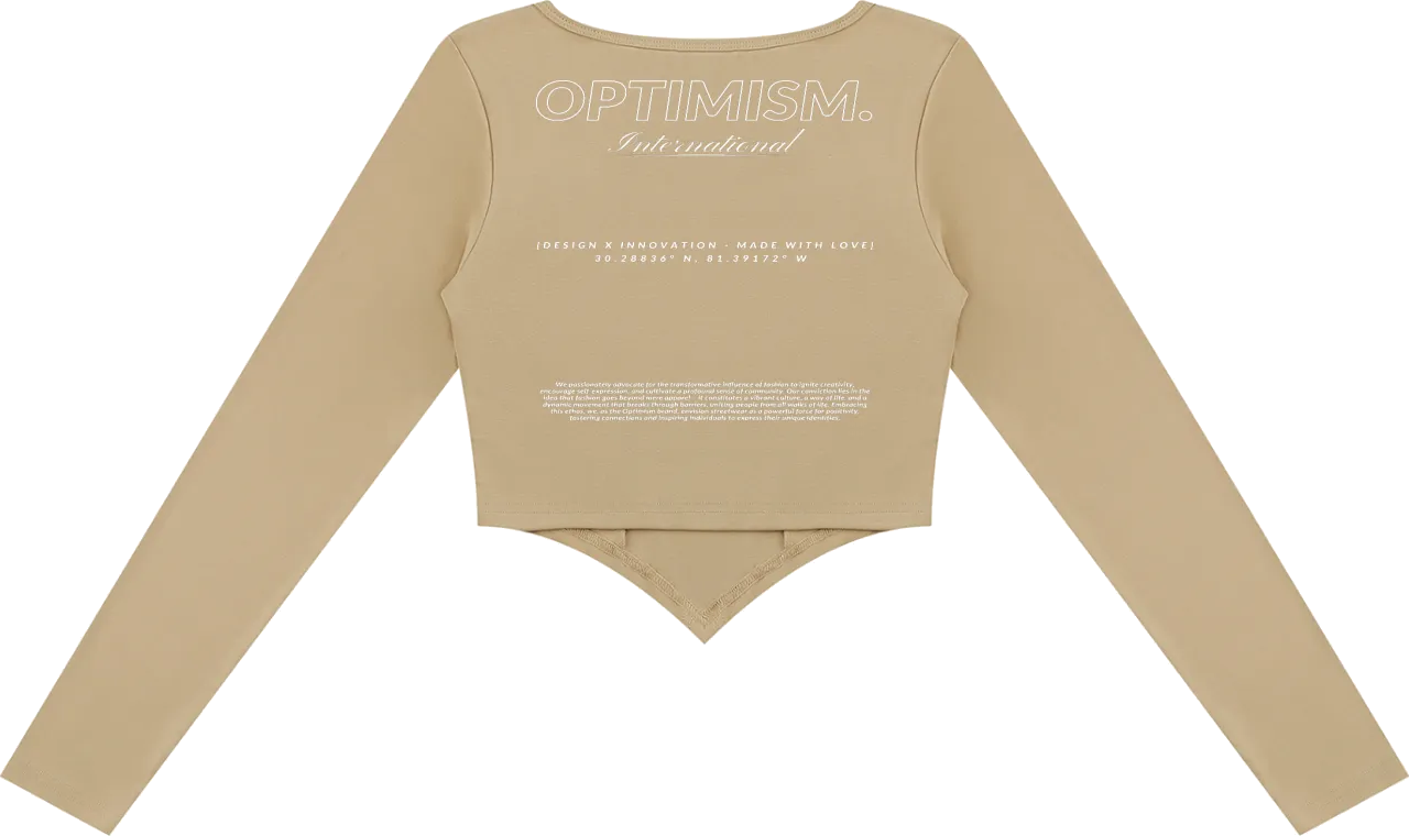 Corset Long-Sleeve — Sand — construction detail