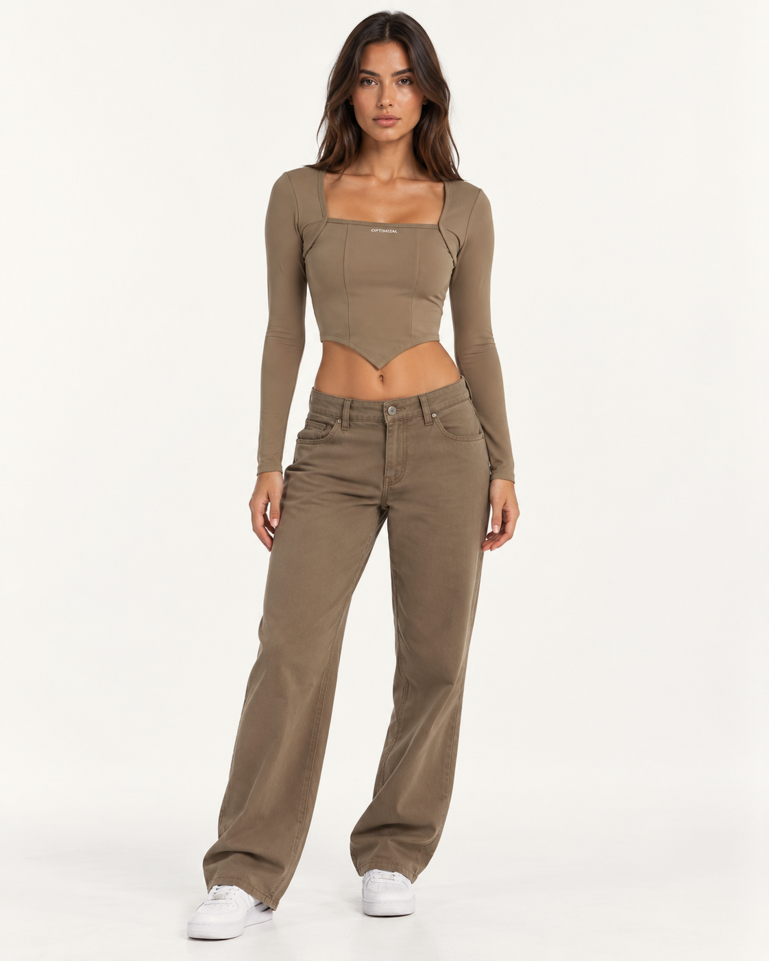 Corset Long-Sleeve — Taupe
