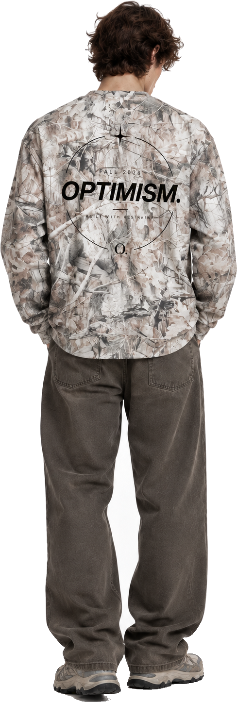 Branch Camo Long-Sleeve — Grey