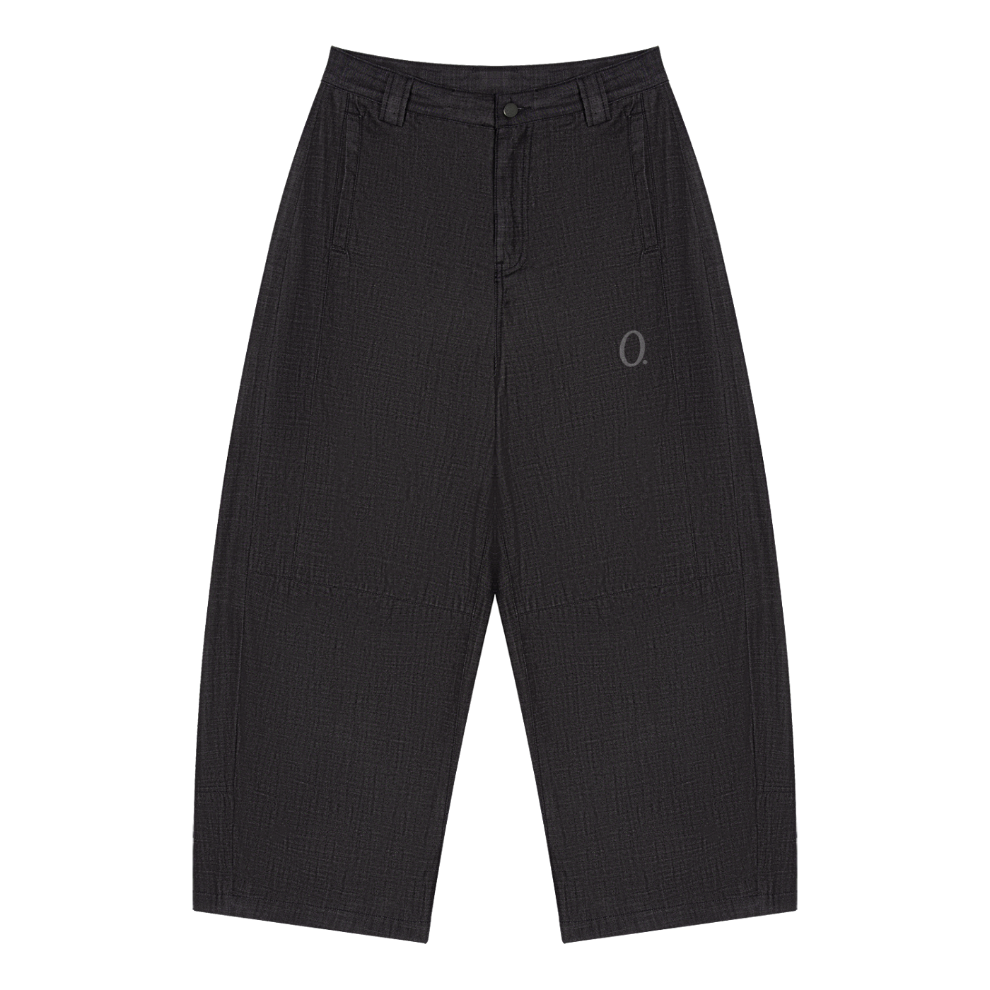 Textured Barrel Pant — Black in Black — view 2 of 2