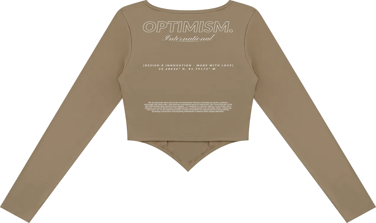 Corset Long-Sleeve — Taupe — construction detail