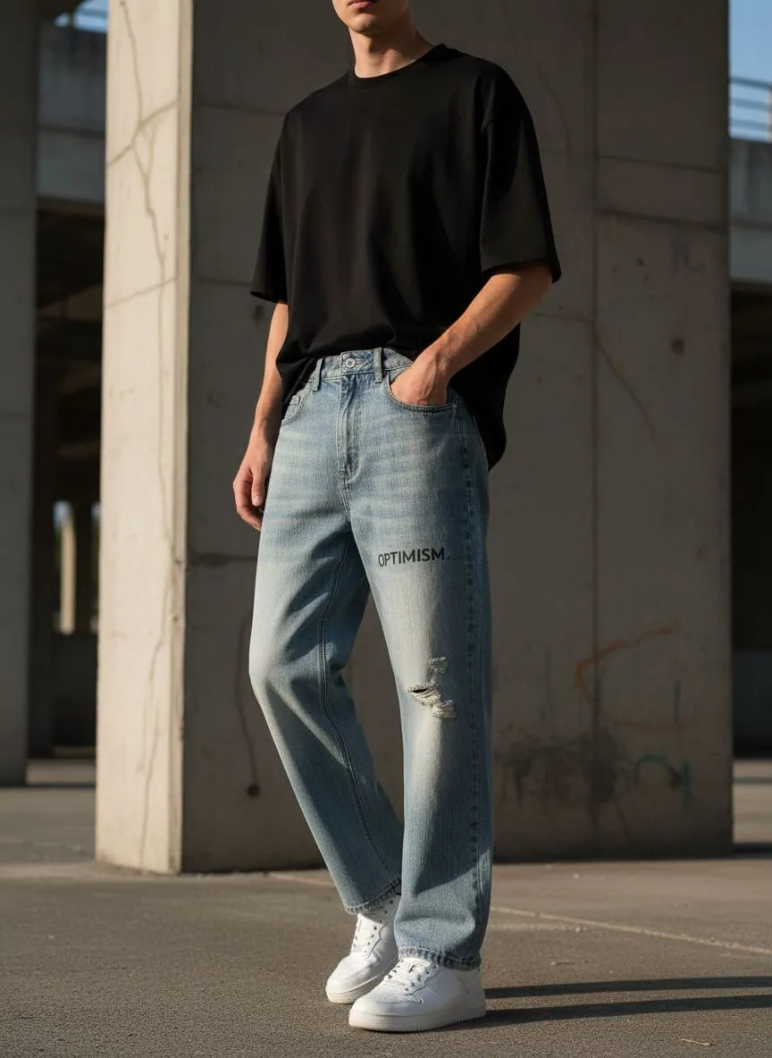Signature Distressed Jean