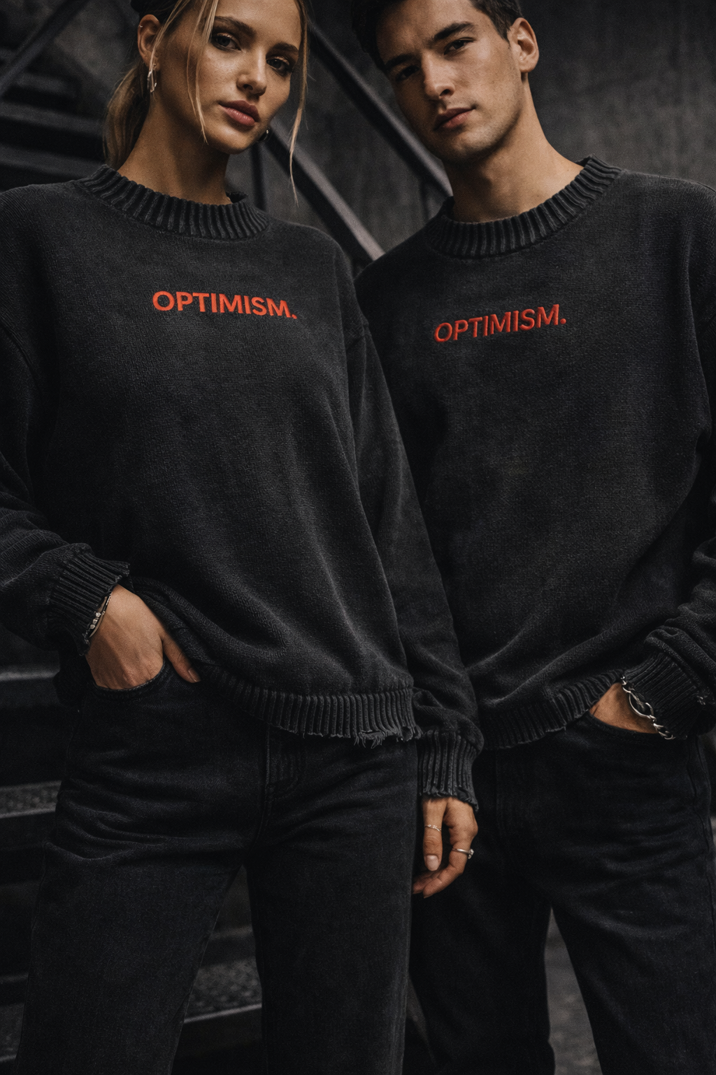 OPTIMISM. Vintage Distressed Sweaters