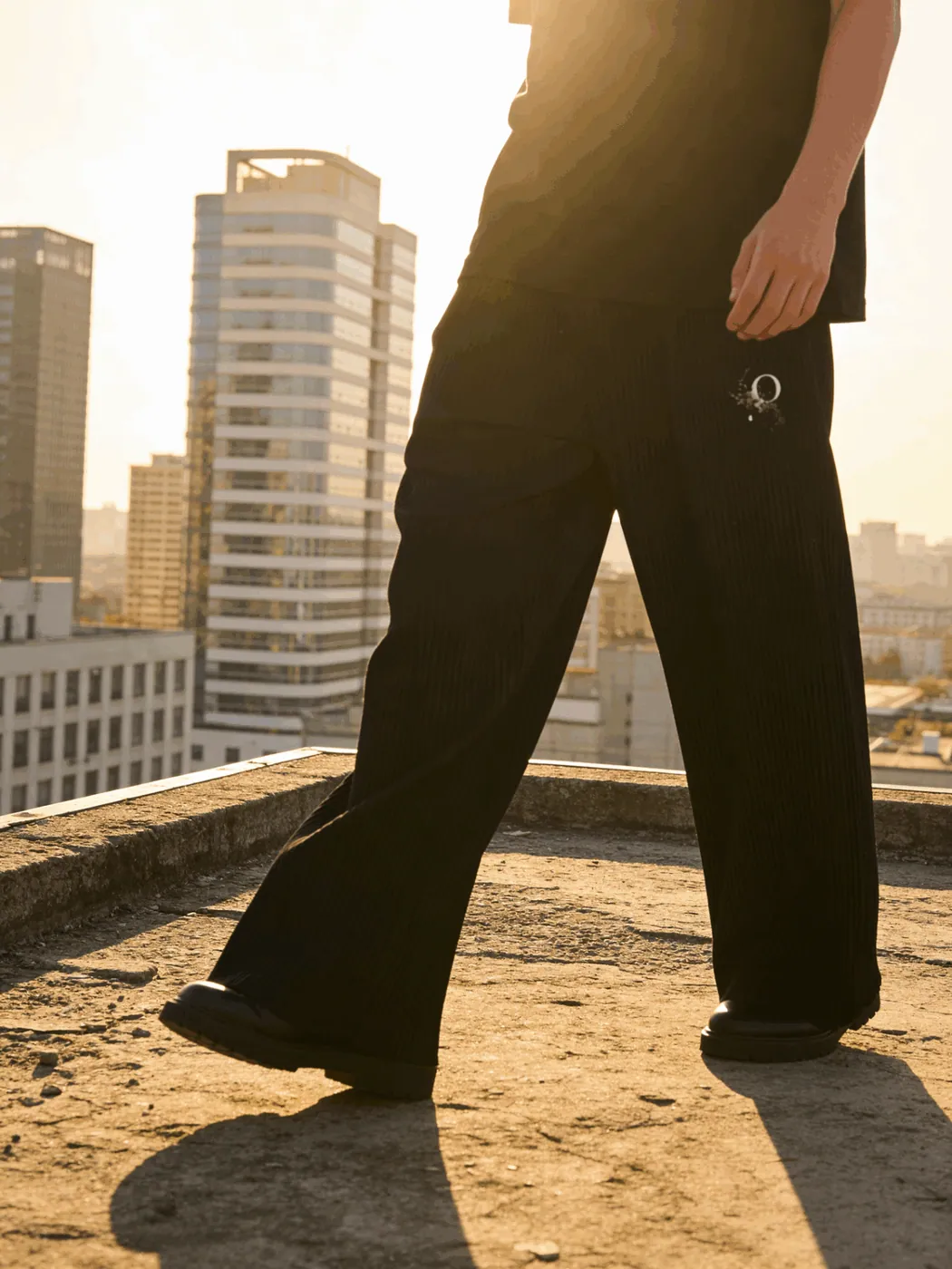 Pinstripe Wide Pant